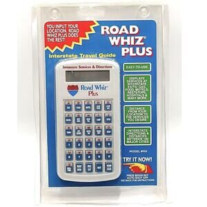 Vintage Road Whiz Plus Model 950 Interstate Travel Guide Direction NOS